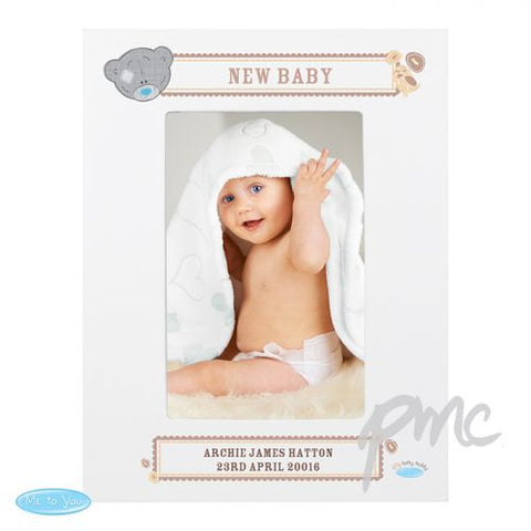 Personalised Tiny Tatty Teddy 4x6 White Photo Frame