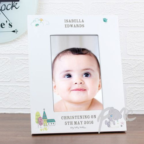 Personalised Tiny Tatty Teddy Christening 4x6 Frame