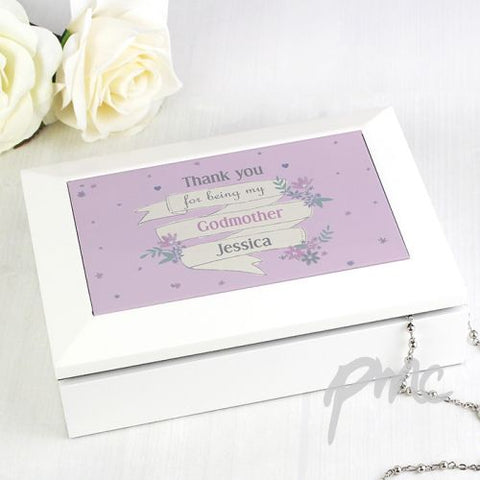 Personalised Garden Bloom Jewellery Box