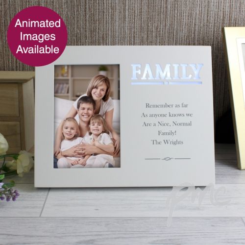 Personalised Family Any Message 4x6 Light Up Frame