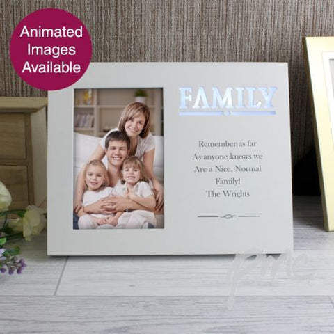 Personalised Family Any Message 4x6 Light Up Frame