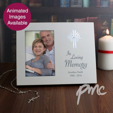 Personalised Cross Loving Memory 4x6 Light Up Frame