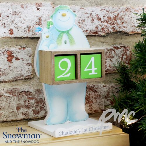 Personalised The Snowman and the Snowdog Perpetual Advent Calendar