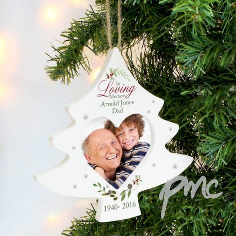 Personalised In Loving Memory Tree Photo Frame Decoration