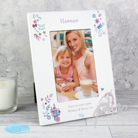 Personalised Tiny Tatty Teddy Unicorn 4x6 Frame