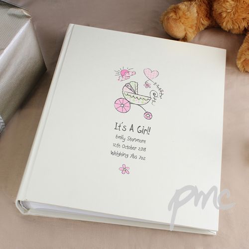 Personalised Whimsical Pram Album with Sleeves