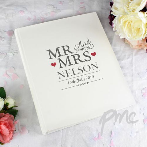 Personalised Mr & Mrs Traditional Album