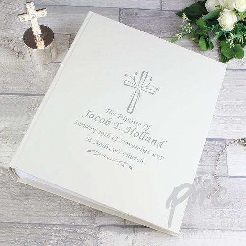 Personalised Silver Cross Album with Sleeves