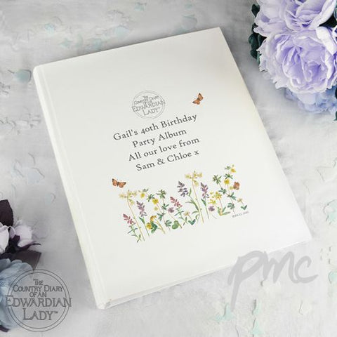 Personalised Country Diary Wild Flowers Album with Sleeves
