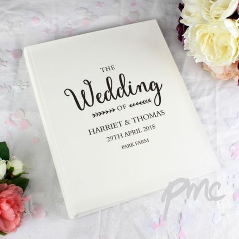 Personalised Rustic Wedding Traditional Album