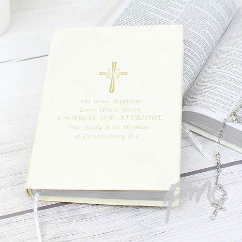 Personalised Gold Companion Holy Bible - Eco-friendly