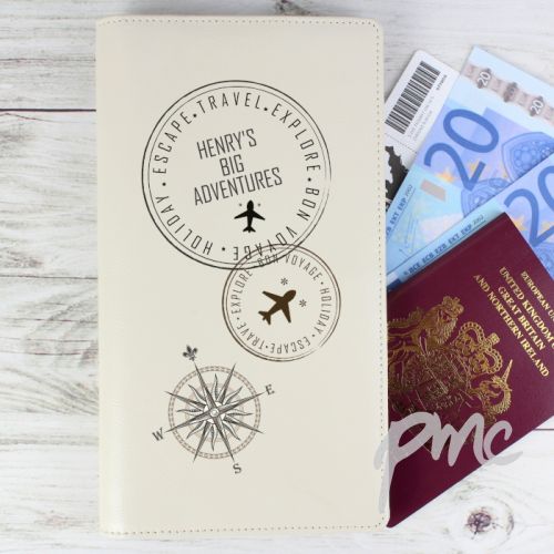 Personalised Stamp Travel Document Holder