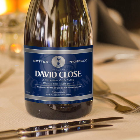Spurs Blue Personalised Prosecco