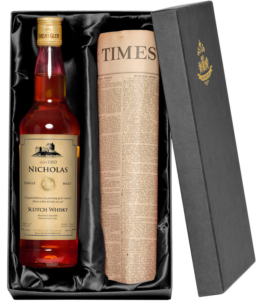 Generic Single Malt Whisky with Newspaper Giftpack