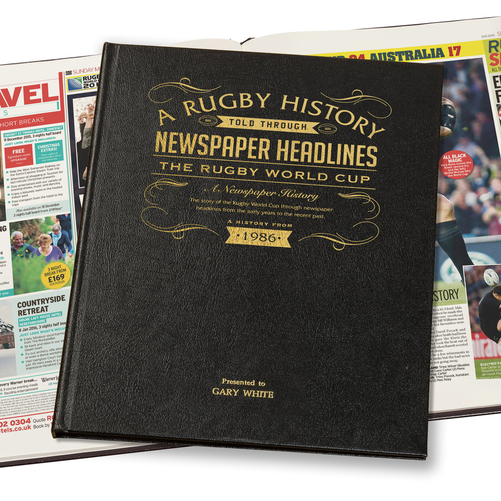 Rugby World Cup Newspaper Book