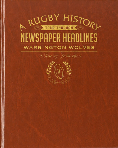 Warrington Wolves Rugby Newspaper Book