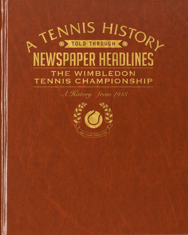 Wimbledon Tennis Newspaper Book
