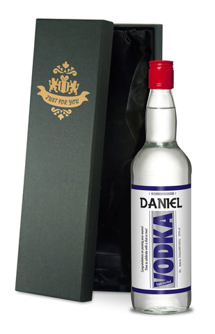 Blue Stripe Vodka in a Silk Lined Box