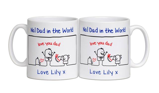 Personalised Father’s Day No. 1 Dad Mug