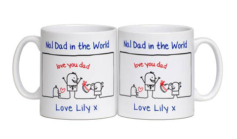 Personalised Father’s Day No. 1 Dad Mug