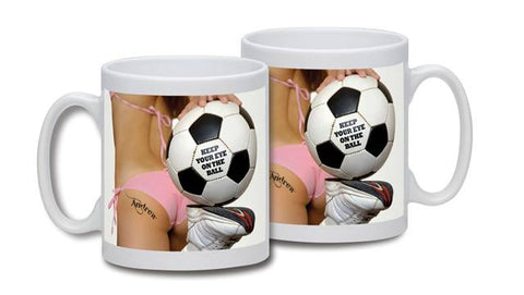 Personalised Cute Football Tattoo Mug