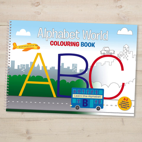 Alphabet World Colouring Book Un-personalised