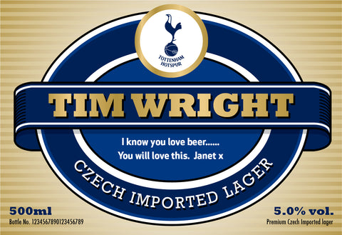 Spurs Modern Labels for Lager (Pack of 2)
