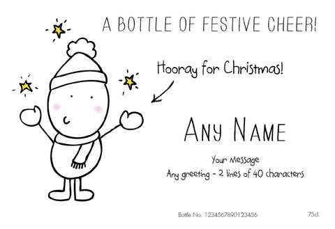 Chilli & Bubble’s Christmas Personalised White Wine