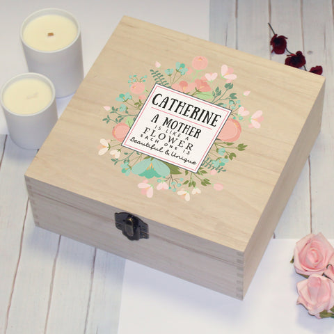 Beautiful & Unique Hinged Wooden Storage Box