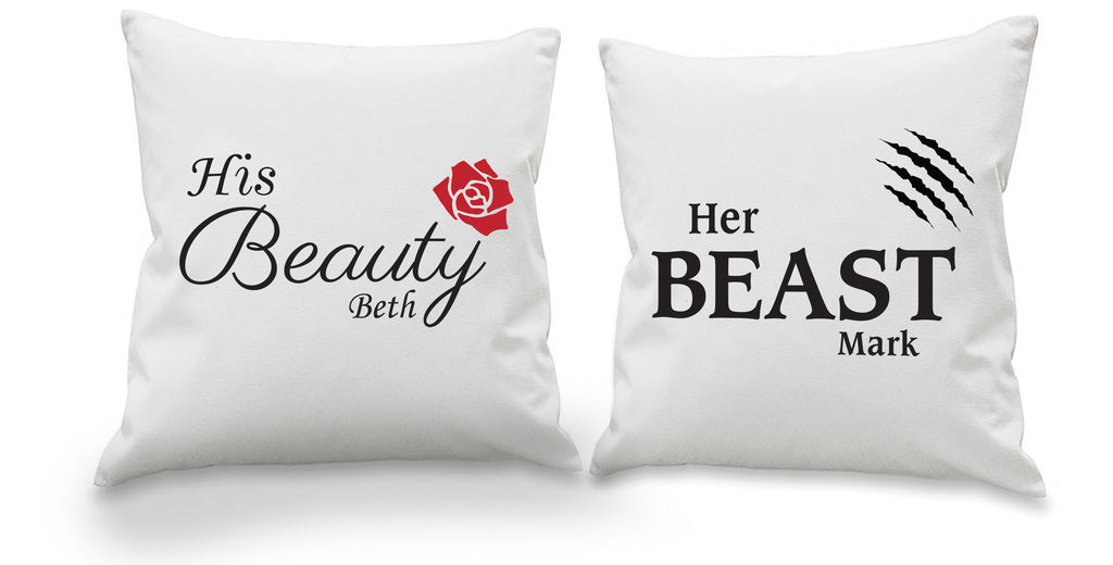 Her Beast & His Beauty Cushion Cover Set
