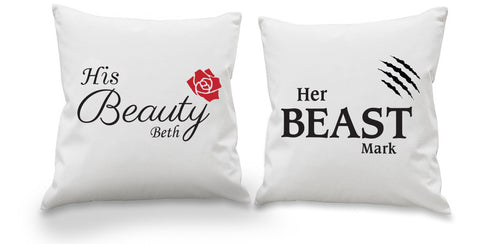 Her Beast & His Beauty Cushion Cover Set