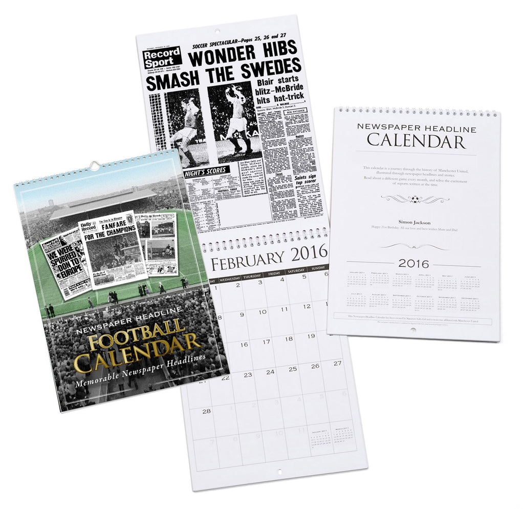 Hibernian FC A4 Calendar
