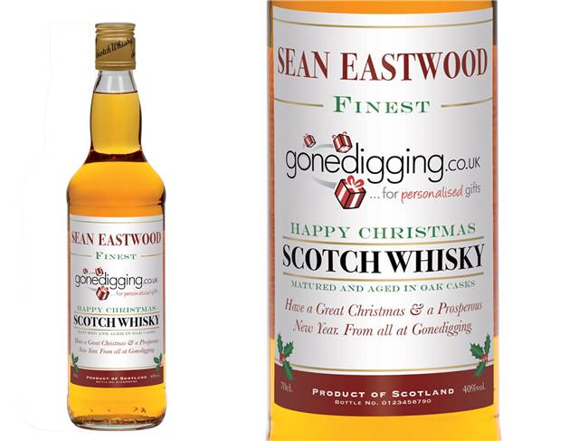 Christmas Corporate Personalised Blended Whisky