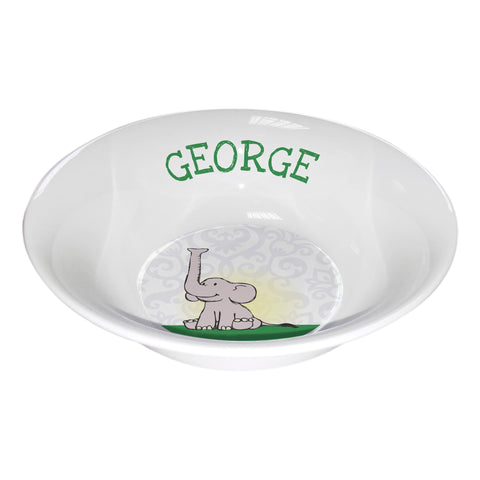 Baby Boy Elephant 5&quot; Oatmeal Bowl