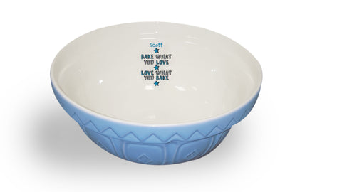 Bake What You Love Blue Mixing Bowl