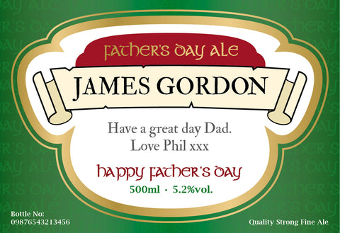 Father's Day Labels for Beer (Pack of 12)