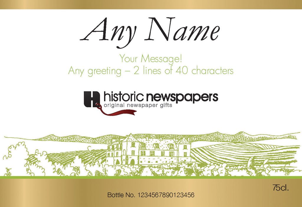 Corporate Vineyard Labels for White Wine (Pack of 2)