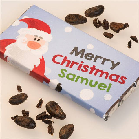 Personalised Christmas Chocolate Bar - Santa