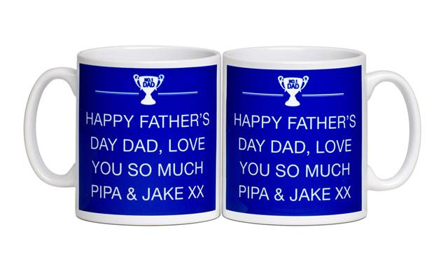 Personalised Father's Day Text Message Mug