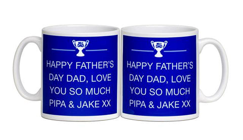 Personalised Father's Day Text Message Mug