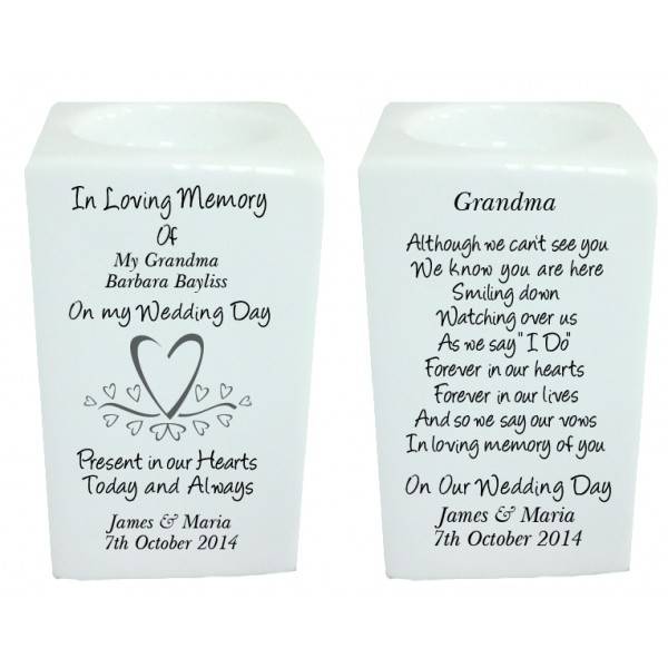 Hearts Memorial Tea Light Holder