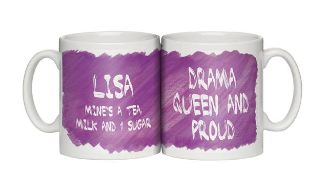 Personalised “Drama Queen and Proud” Mug