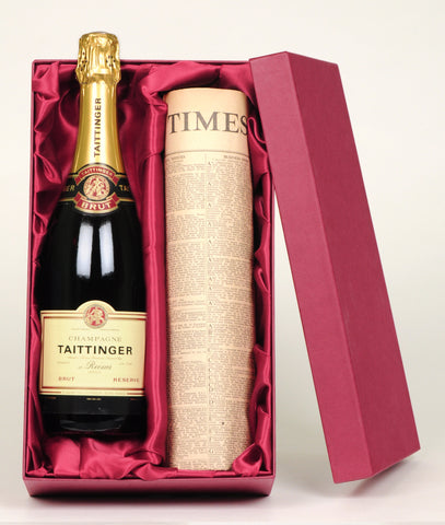 Tattinger Champagne with Newspaper Giftpack