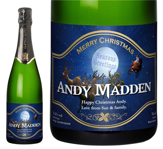 Santa Personalised Cava