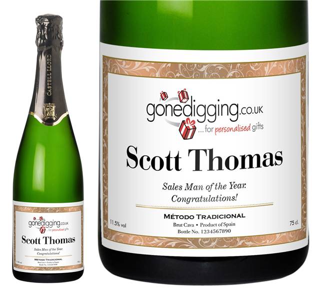 Corporate Framed Personalised Cava