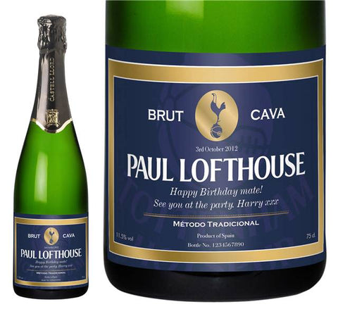 Spurs Blue Personalised Cava