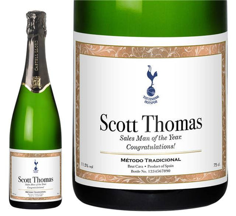 Spurs Framed Personalised Cava