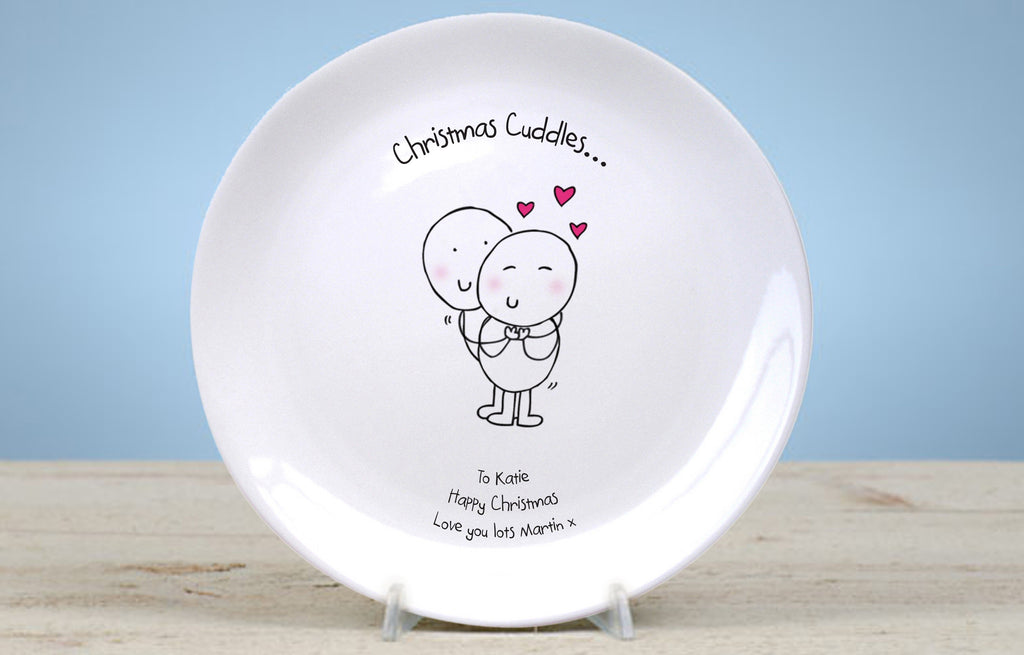 Chilli & Bubble's Christmas Cuddles 8" Plate