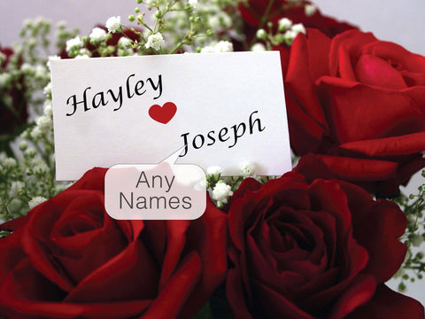 Card in Roses - A4 Un-Framed