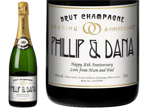Metro Anniversary Personalised Champagne